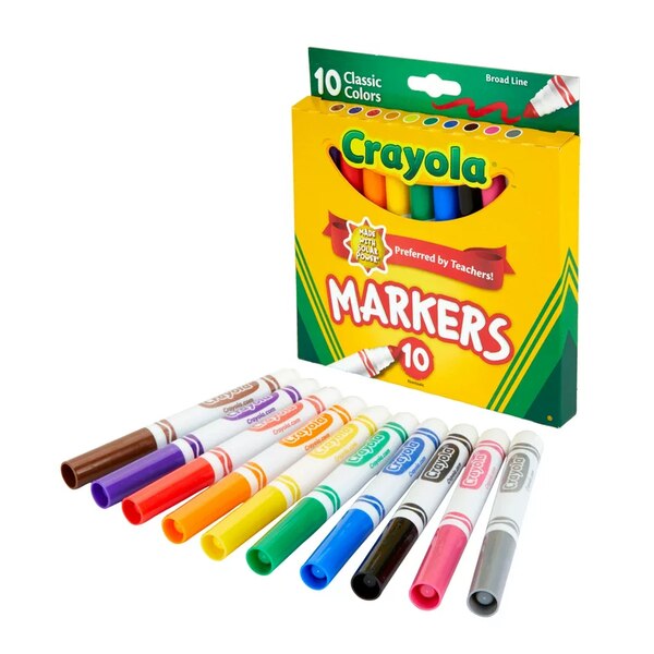 Crayola Assorted Markers 10 Count